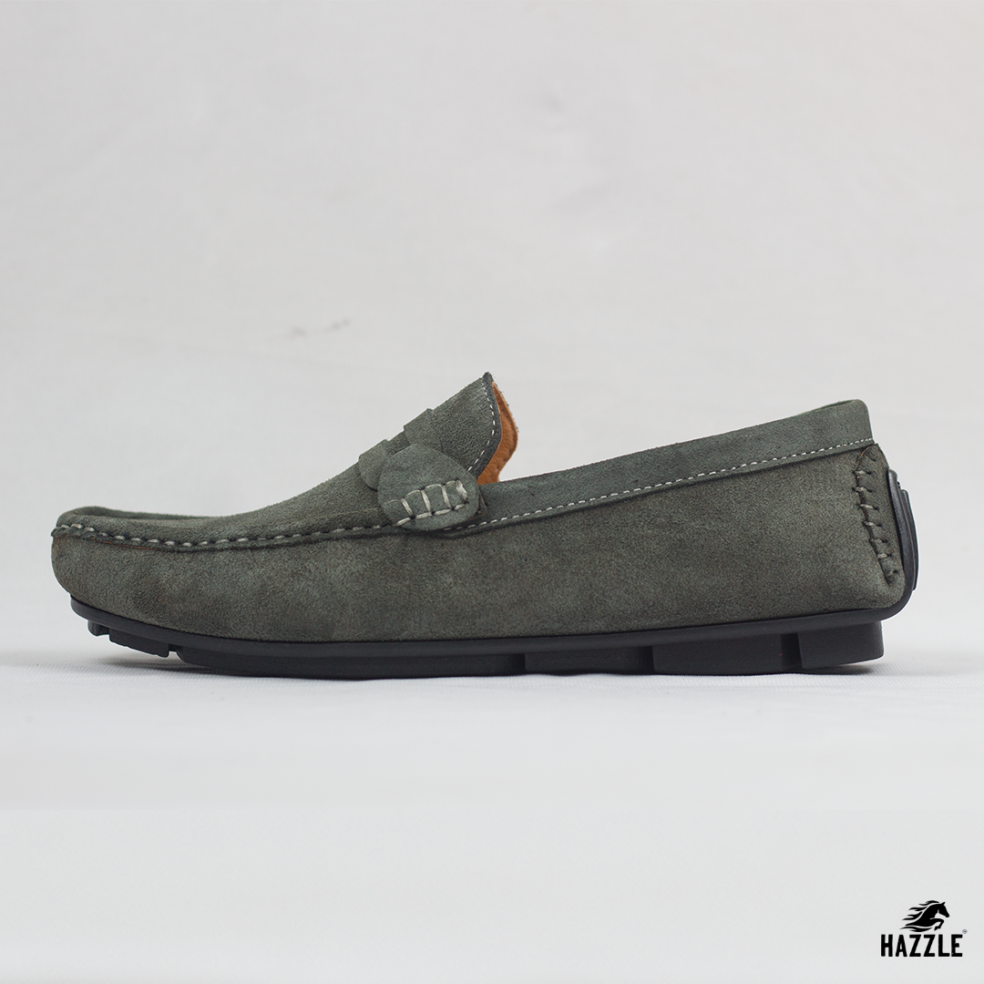 Suede Olive Loafer