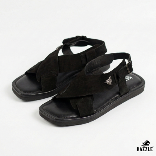 Matt Black | Back Belt Sandal