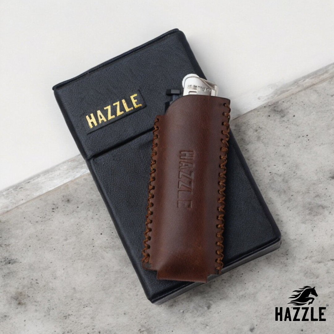 Hazzle Premium Cigarette Box & Lighter Cover Combo