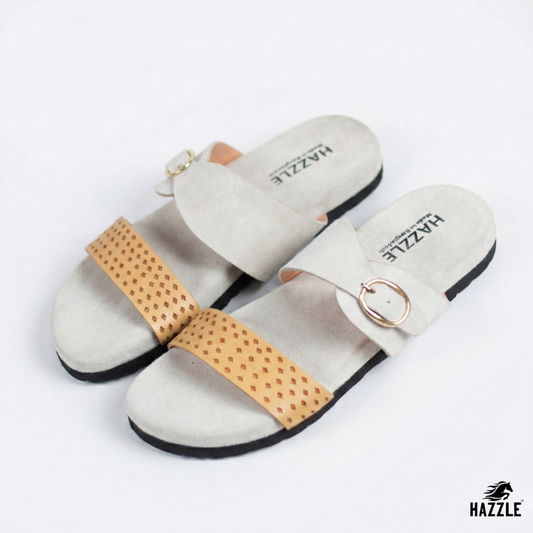 PEARL - White | Suede Leather Sandal