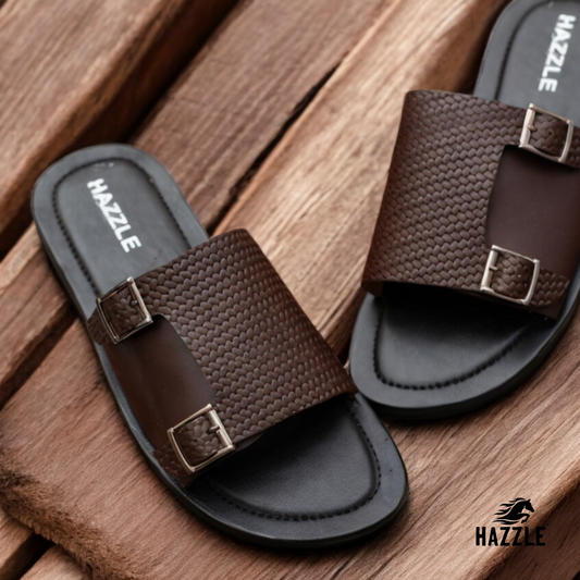 Posh Dice Chocolate | Dice Leather Sandal