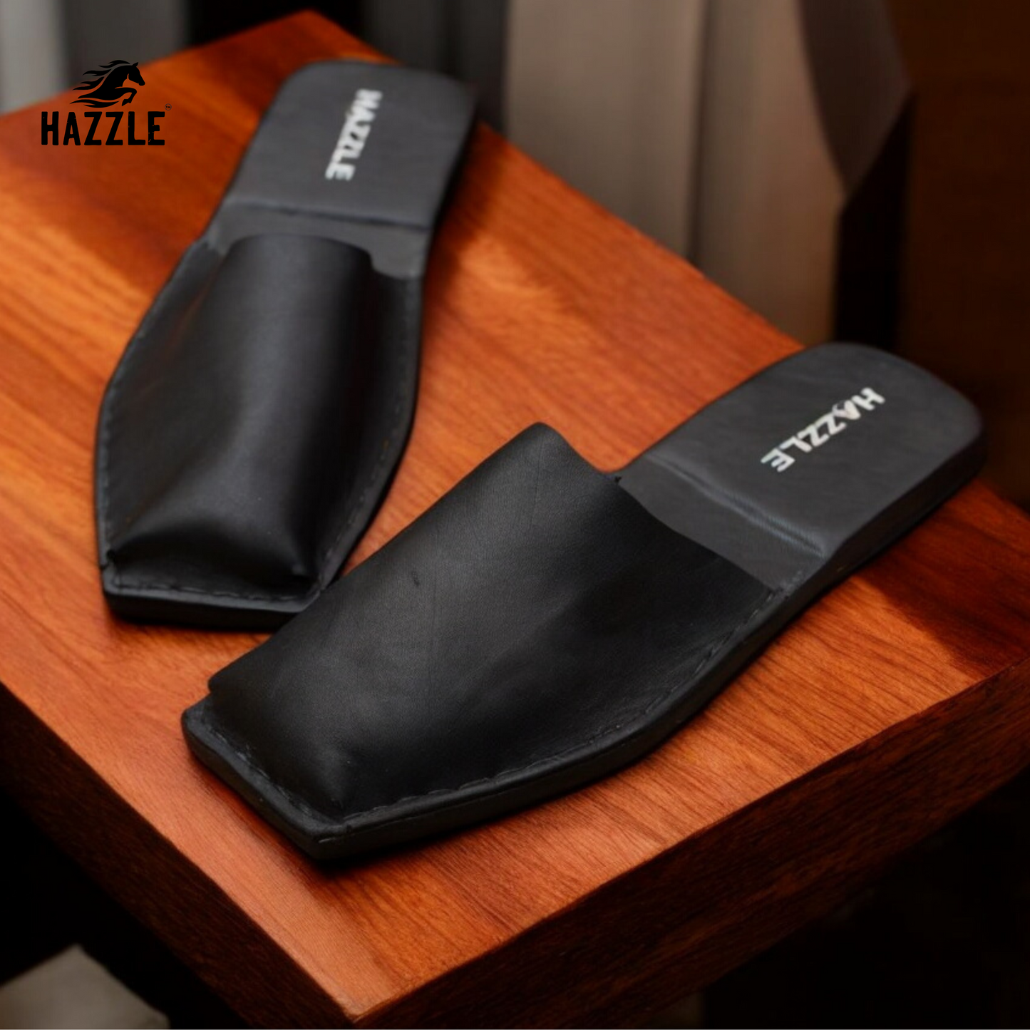 Retro Black | Leather Sandal