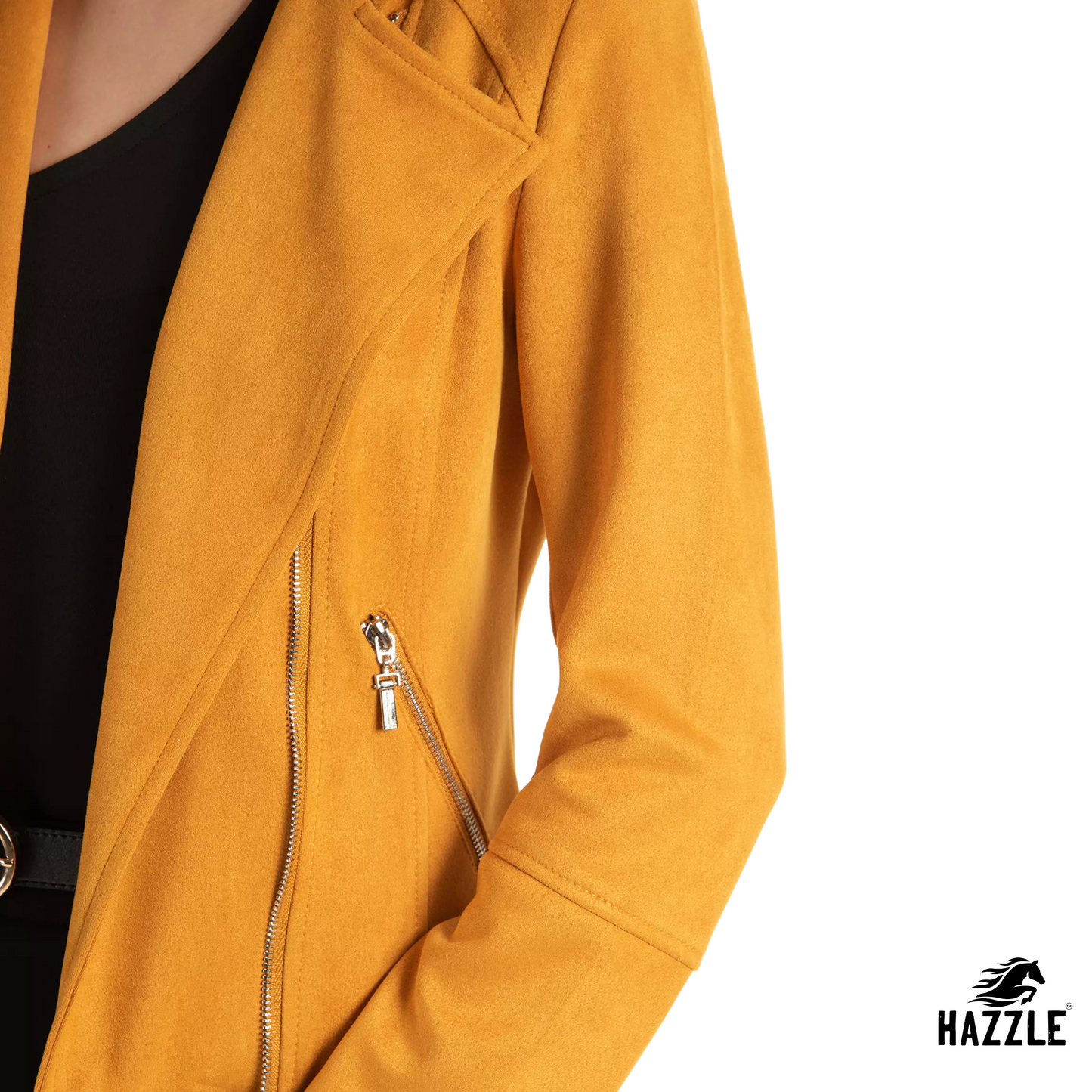 Suede Yellow Leather Jacket