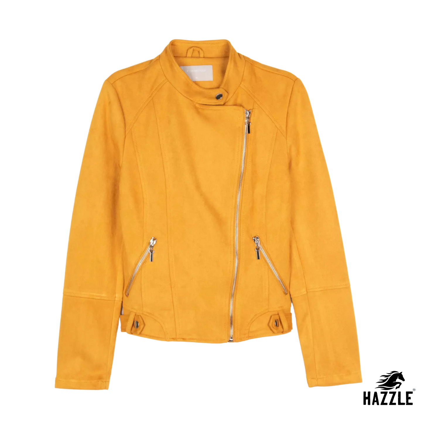 Suede Yellow Leather Jacket