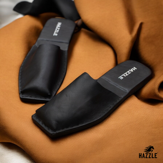 Retro Black | Leather Sandal