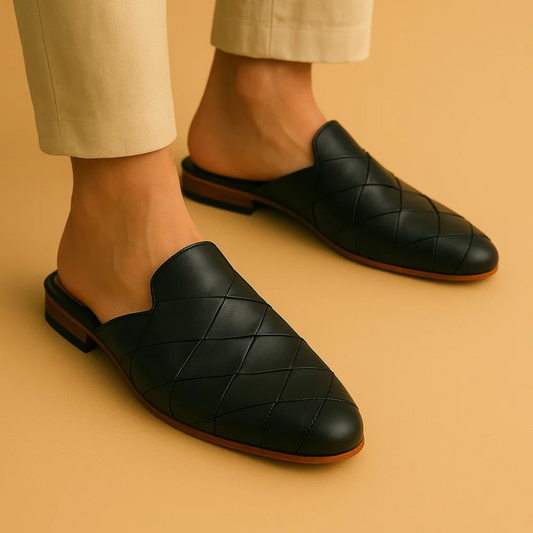 Cross Black Half Shoe