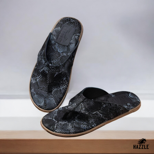 Snake Print - Slipper | Leather Sandal