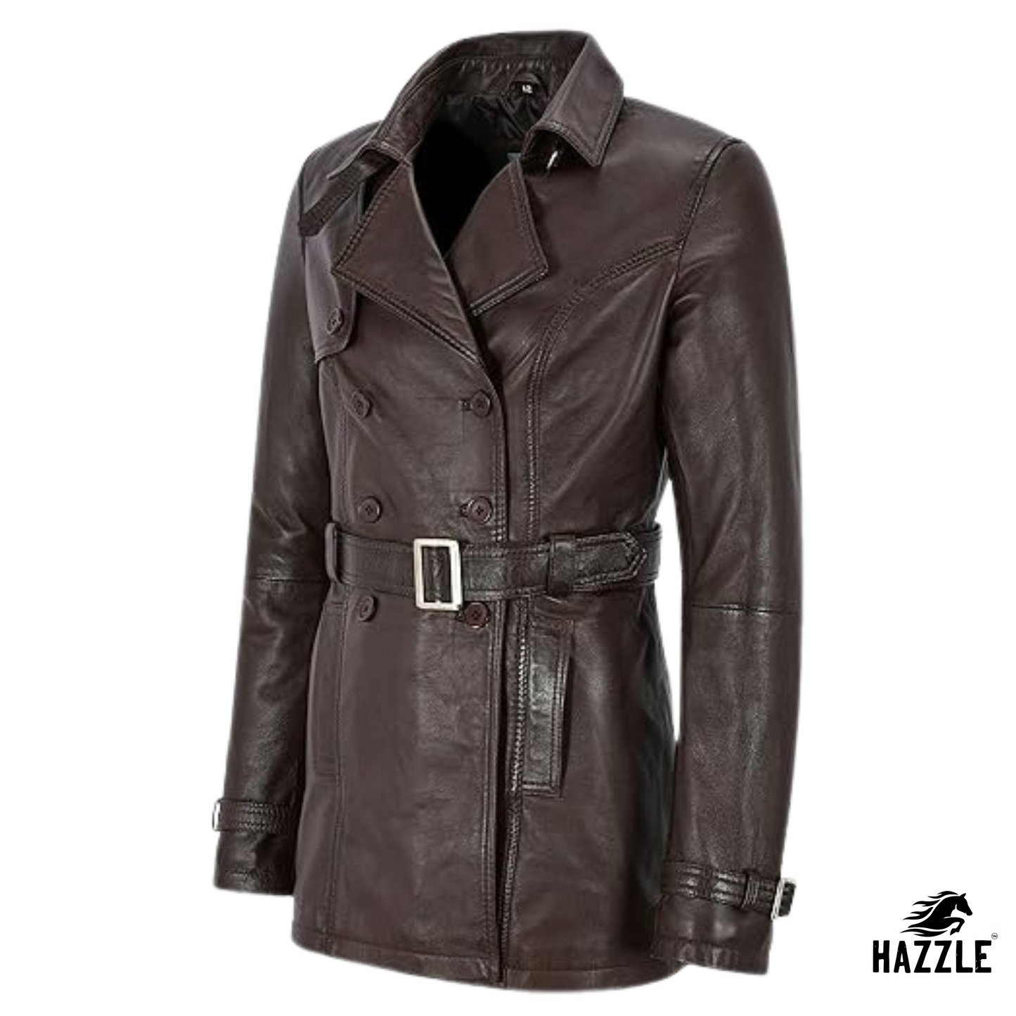 Ladies Brown Trench Coat