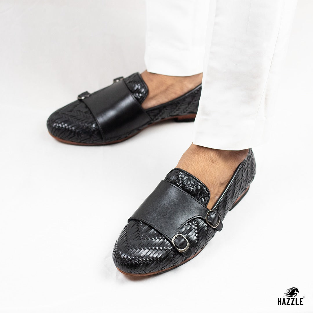 Braided Double Monk - Black