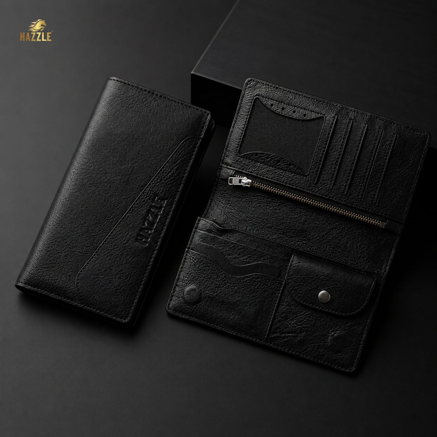Continental - Long Black Wallet