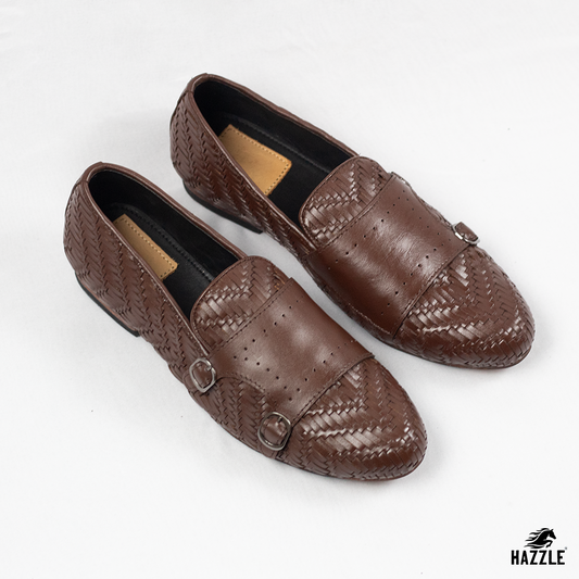 Braided Double Monk - Brown