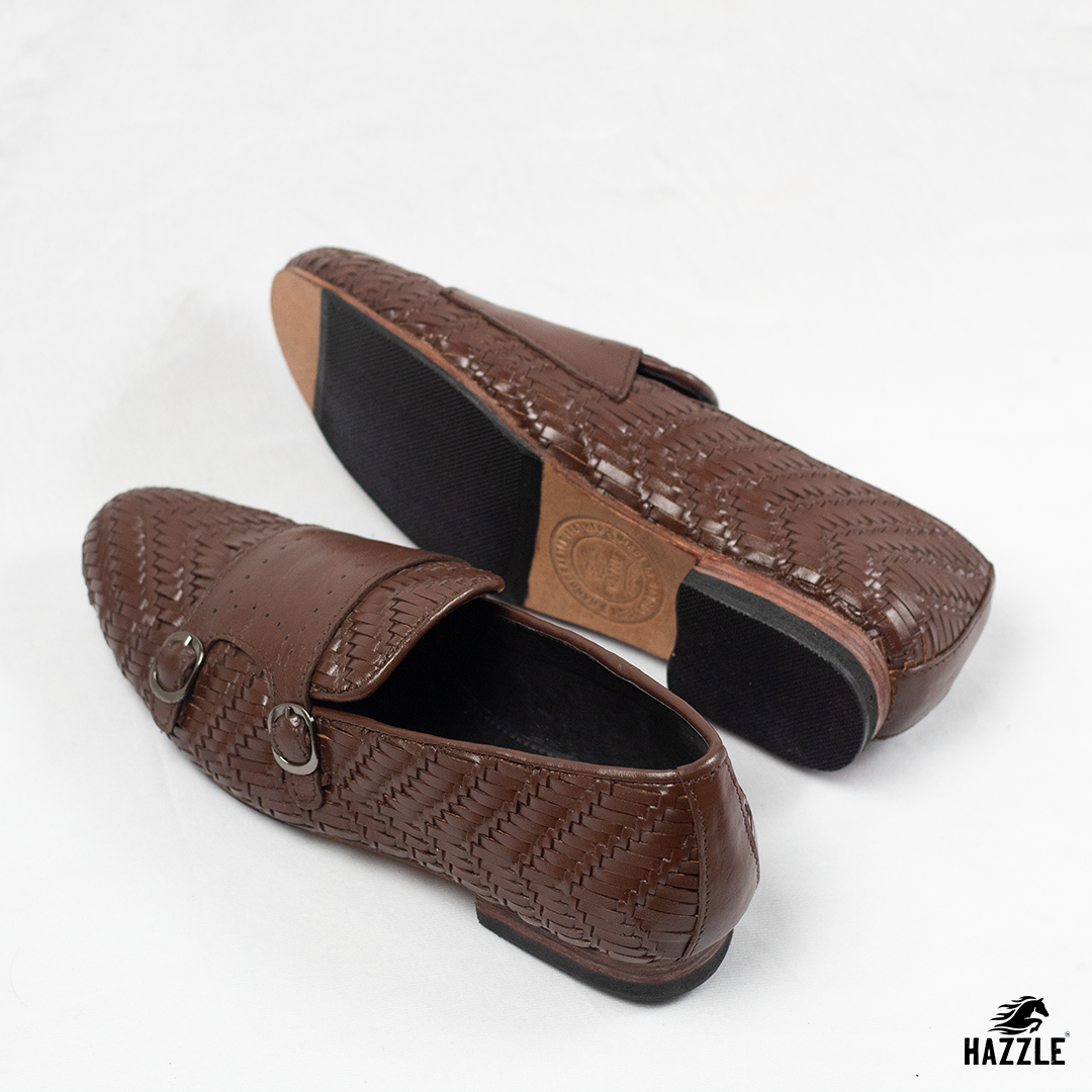 Braided Double Monk - Brown