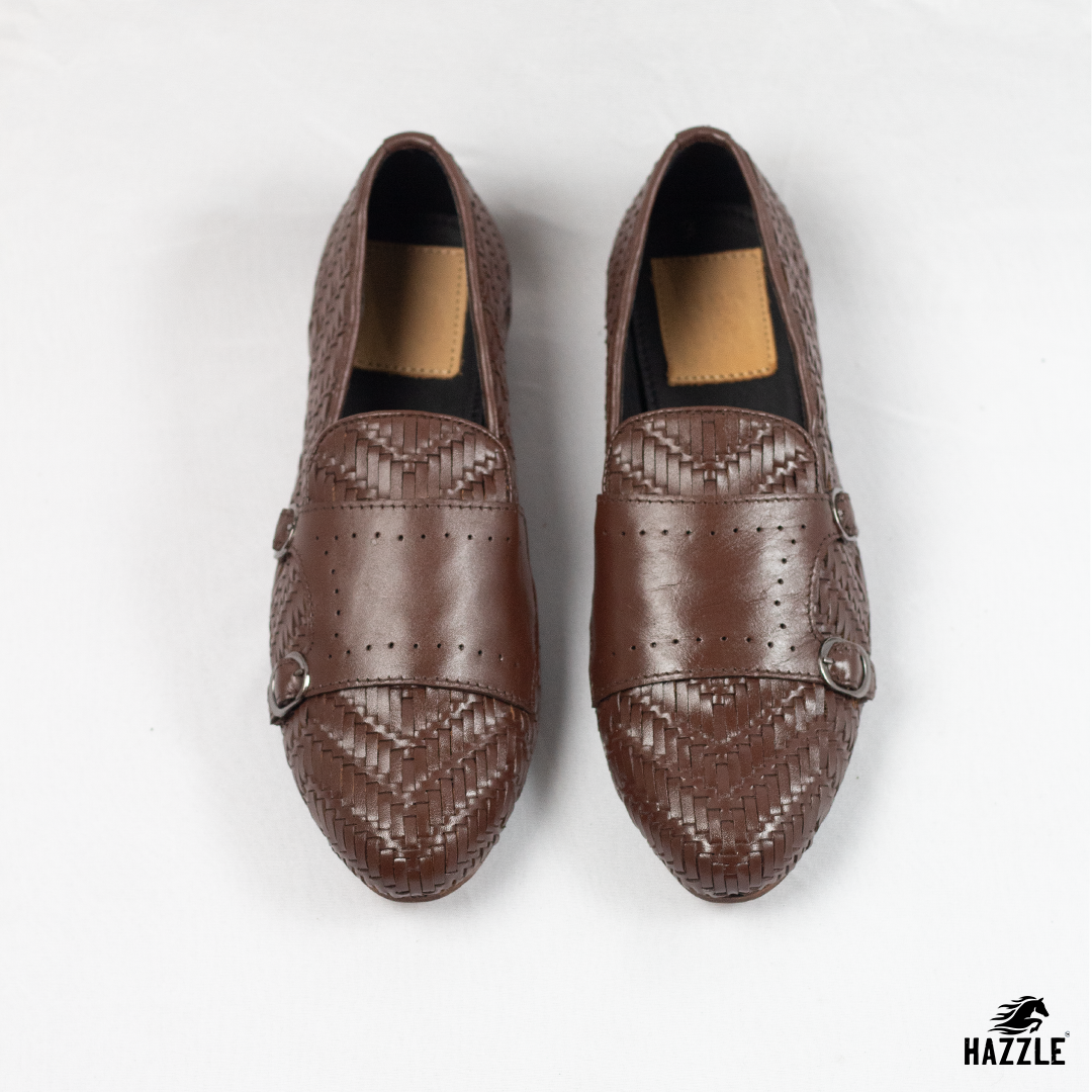 Braided Double Monk - Brown