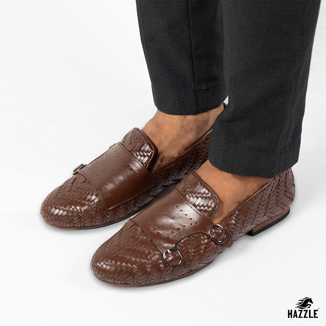 Braided Double Monk - Brown