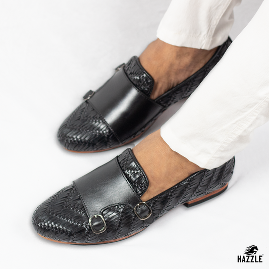 Braided Double Monk - Black