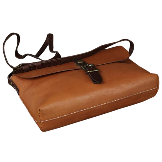 Retro Roamer Men's Leather Satchel