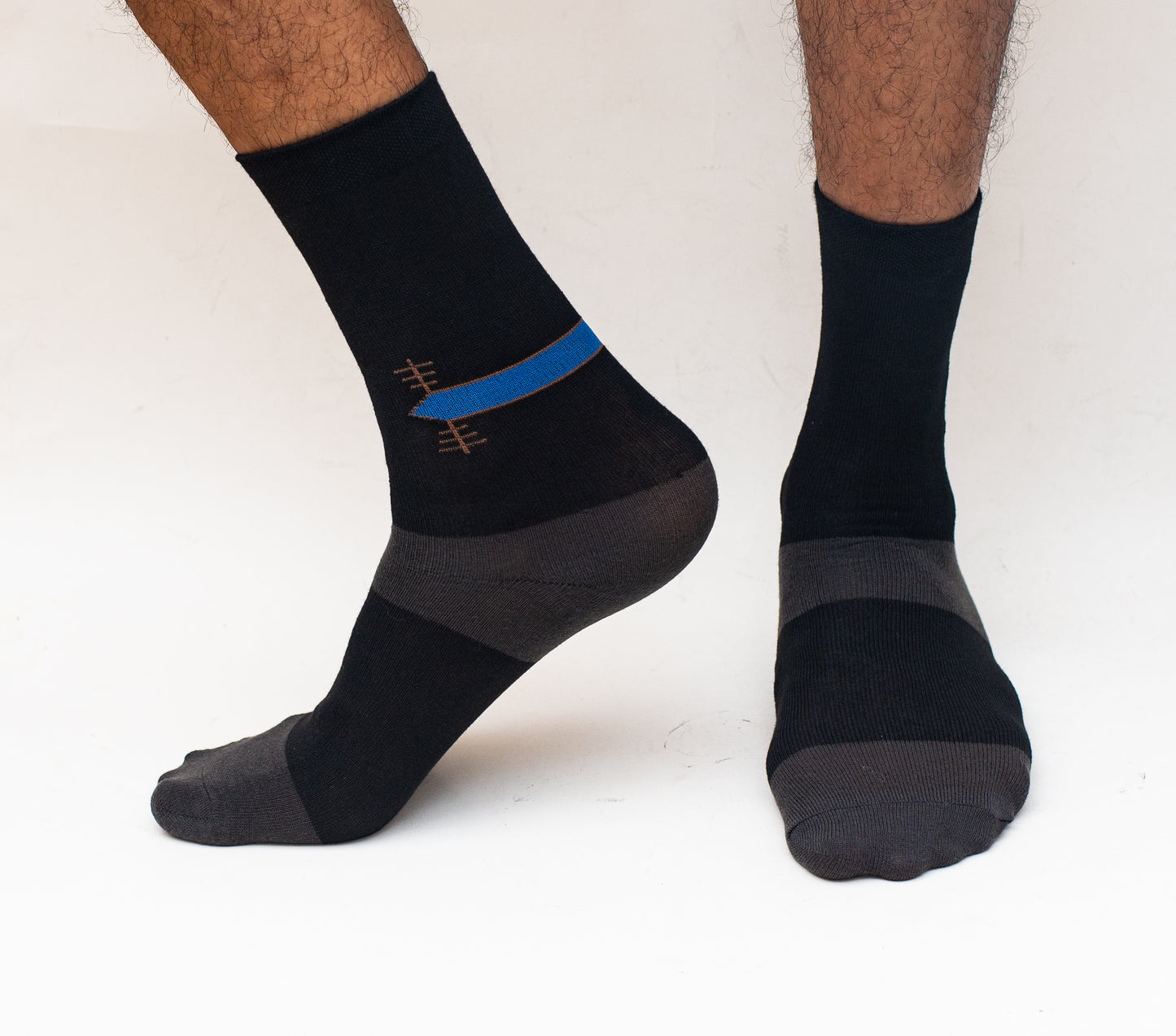 Crocodile Socks Long - Black