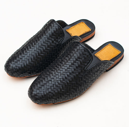 Braided Half Shoe - Black