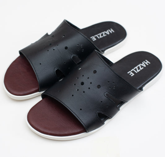 Black Wale | Leather Sandal