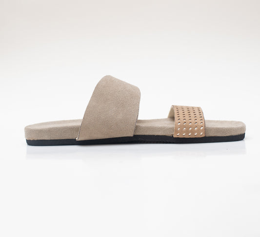 PEARL - White | Suede Leather Sandal