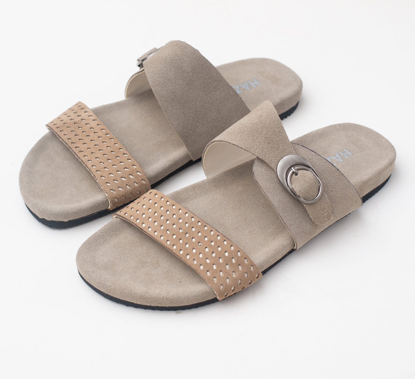 PEARL - White | Suede Leather Sandal