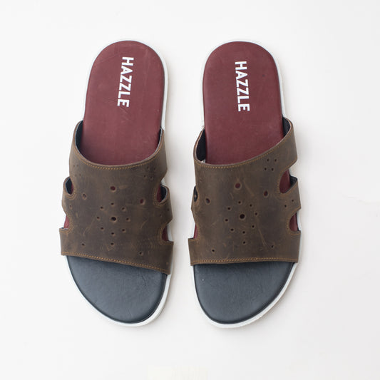 Olive Wale | Leather Sandal