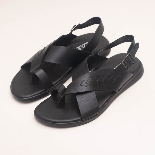 Strap King - Black | Leather Sandal