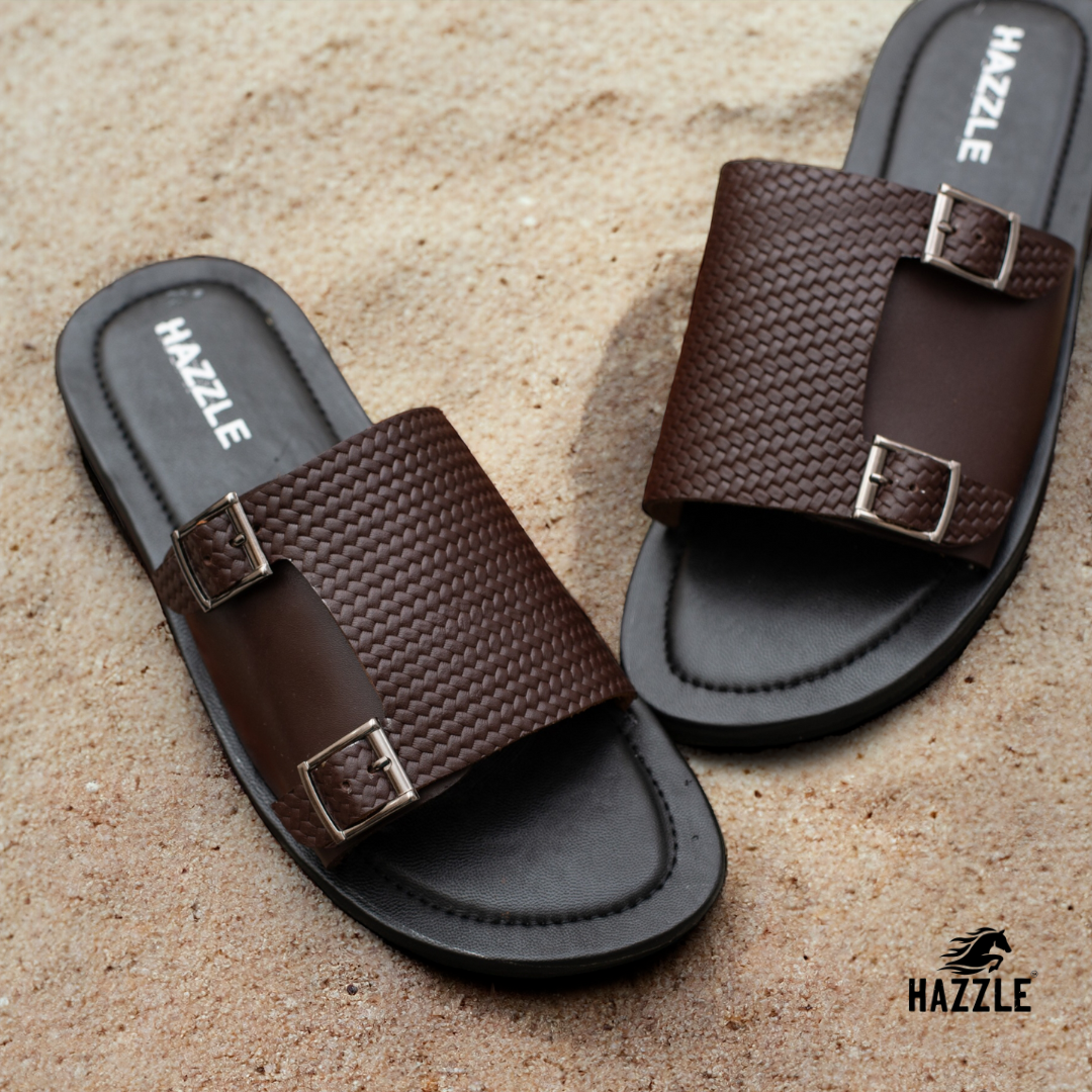 Posh Dice Chocolate | Dice Leather Sandal
