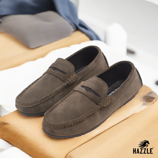 Suede Gray Loafer