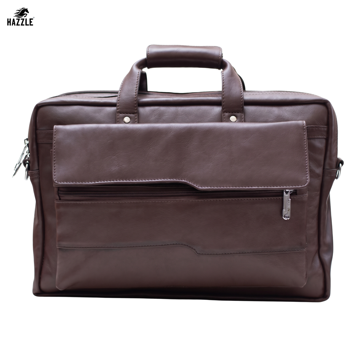 Cow Leather Men's Business Bag - Chocolate
