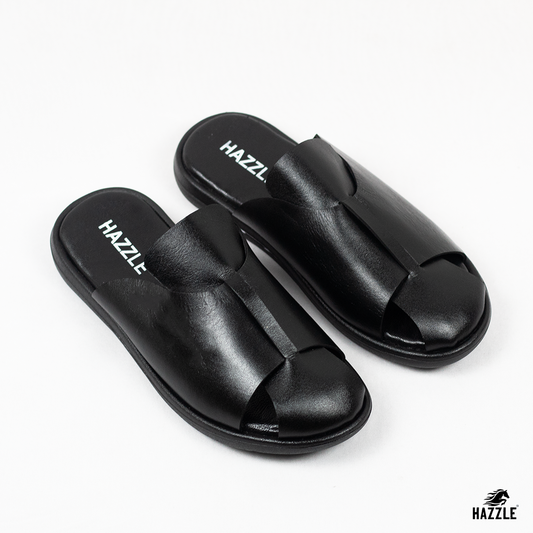 COAL - Black | Premium Leather Sandal
