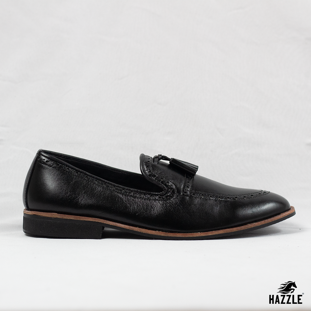 Leather Tassel Black