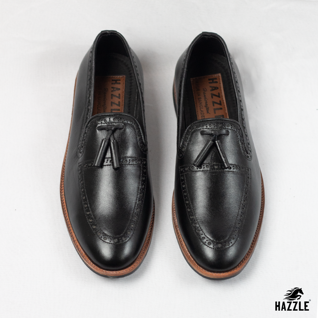Leather Tassel Black