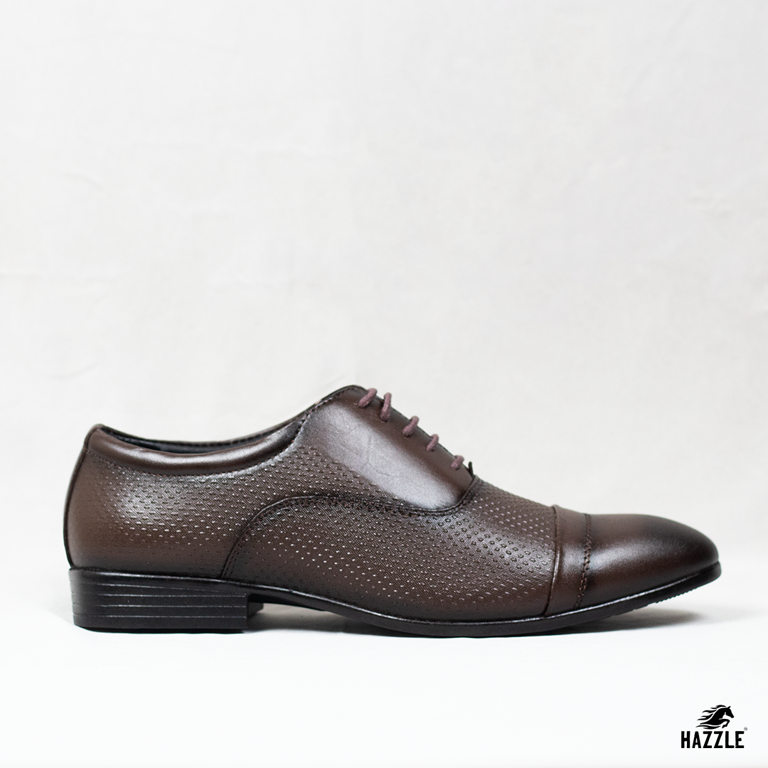Textured Oxford - Brown
