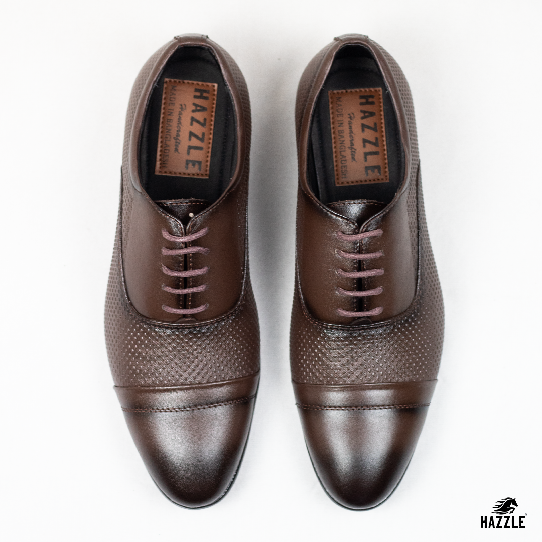 Textured Oxford - Brown