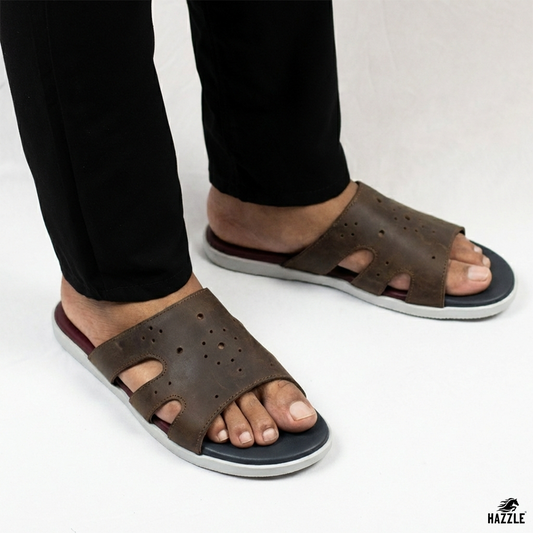Olive Wale | Leather Sandal