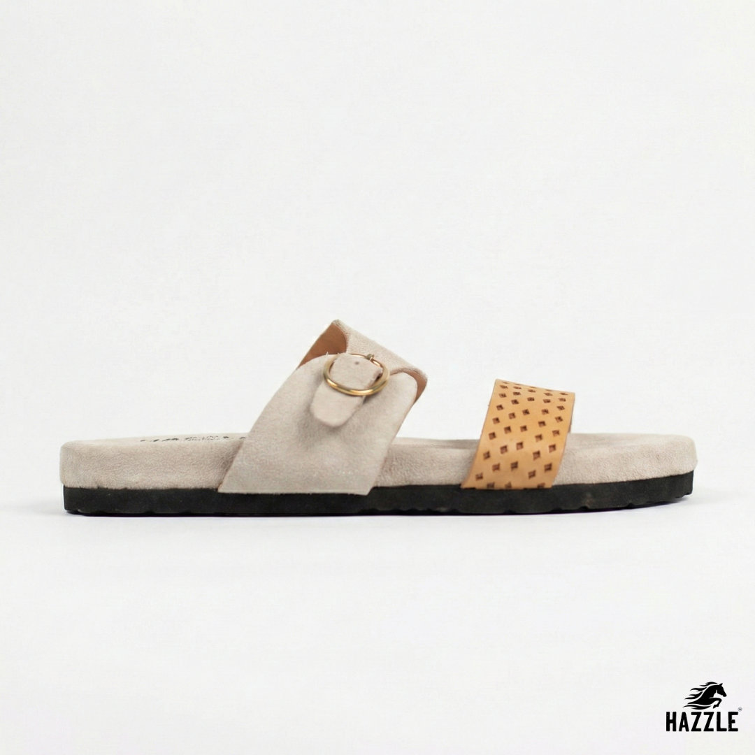 PEARL - White | Suede Leather Sandal