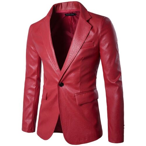 Lapel Blazer Nightclub Wear One Buttons Casual