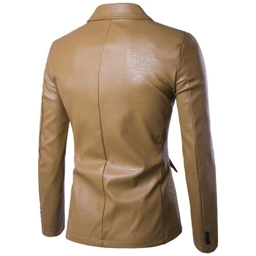 Lapel Blazer Nightclub Wear One Buttons Casual