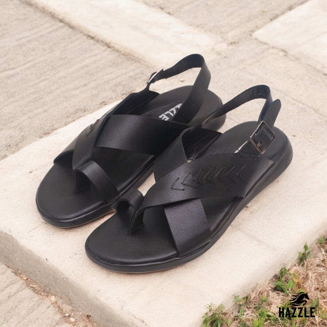 Strap King - Black | Leather Sandal