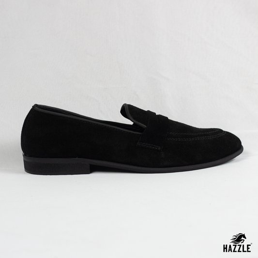 Suede Penny Noir