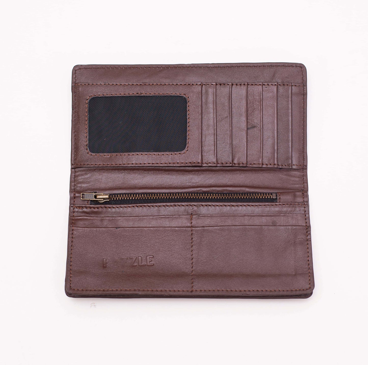 Crocodile Wallet Long - Chocolate