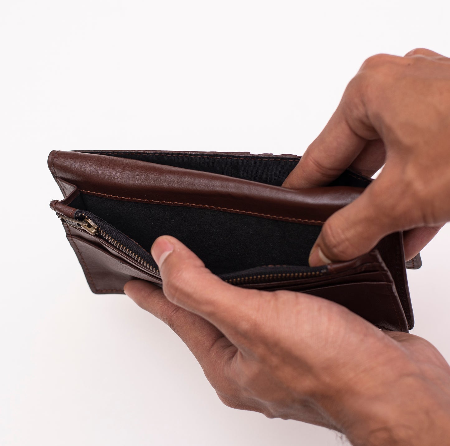 Crocodile Wallet Long - Chocolate