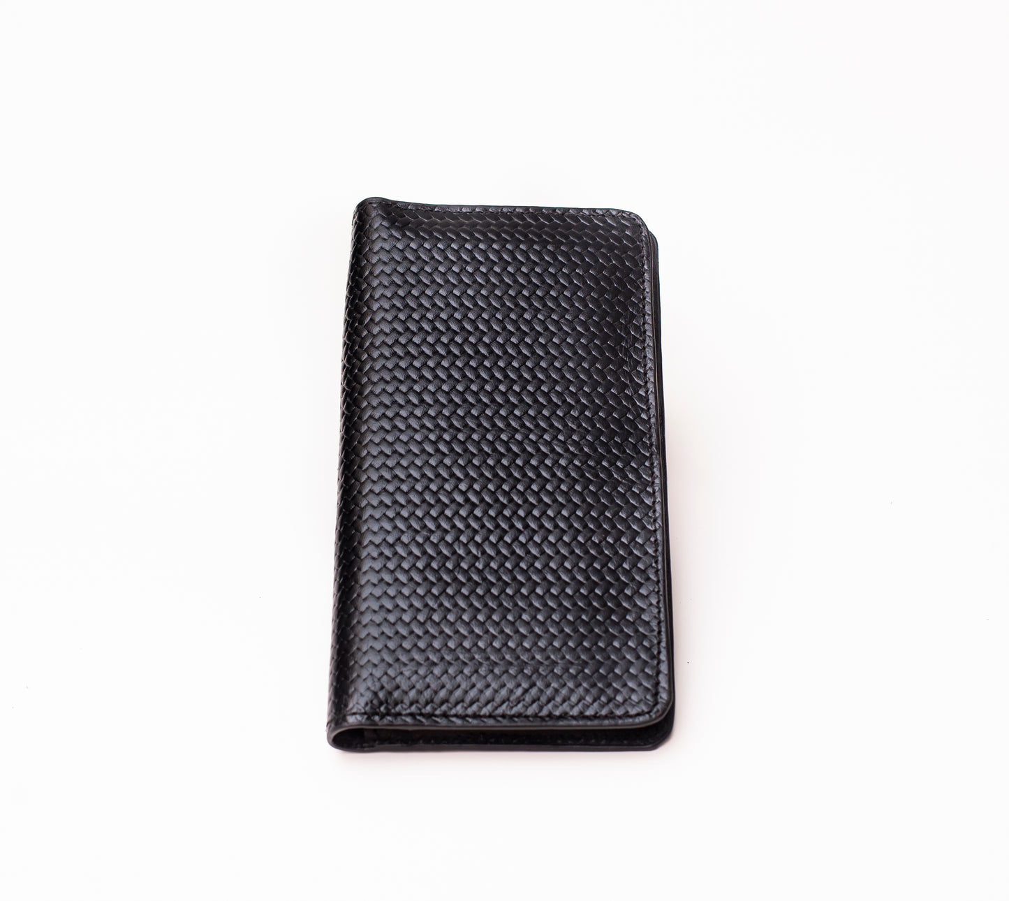 Braided Wallet Long - Black