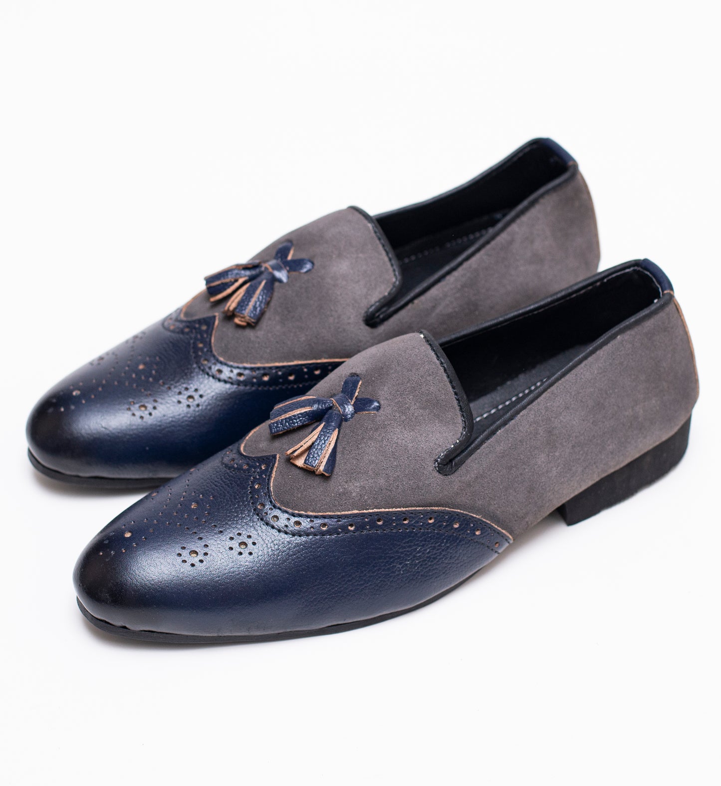 Half Suede Bokless Blue