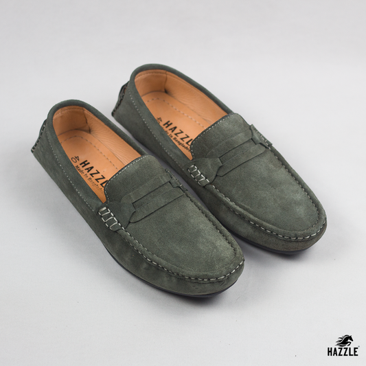 Suede Olive Loafer