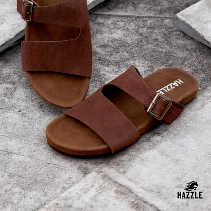 Suede Sandal - Dark Chocolate