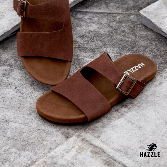 Suede Sandal - Dark Chocolate