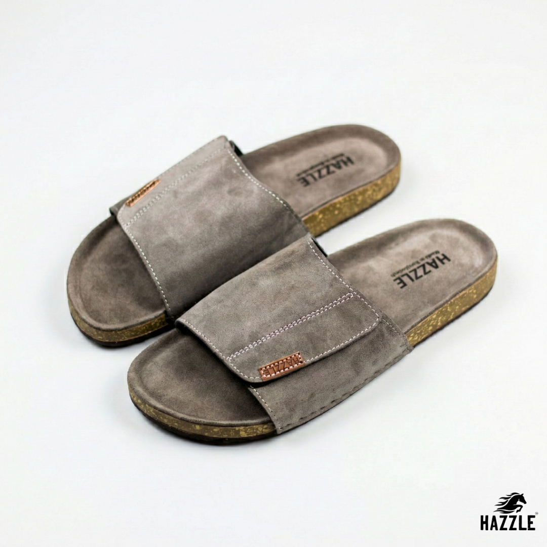 Bridgestone Gray | Suede Leather Sandal