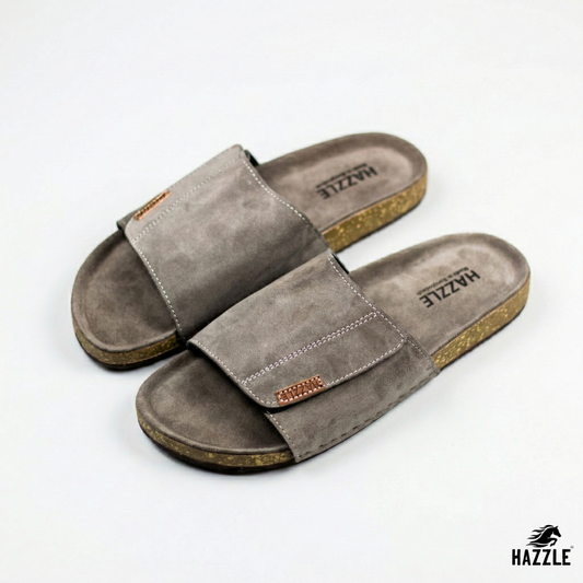 Bridgestone Gray | Suede Leather Sandal